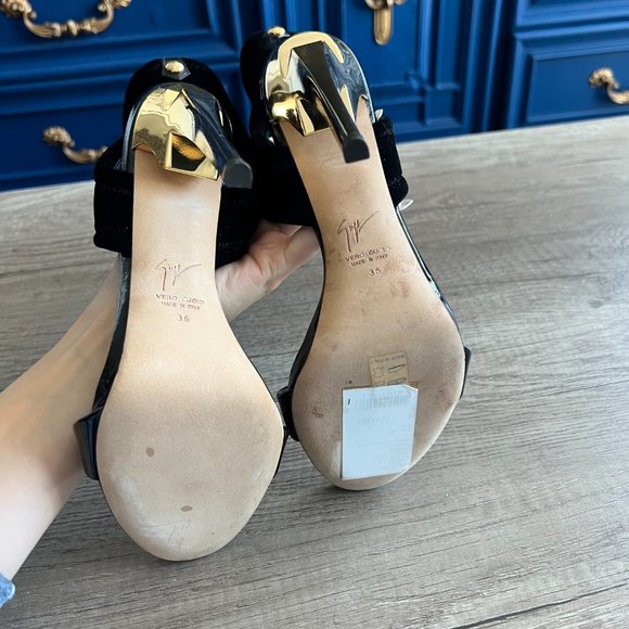 Brand New Never Worn Giuseppe Zanotti Lightning Bolt Heels - Picture 8 of 9